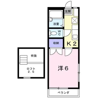 アベニュー下高井戸3丁目-【2階】の間取り