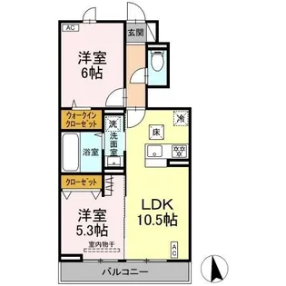 (仮称)D-ROOMすみよし台 A【1階】の間取り