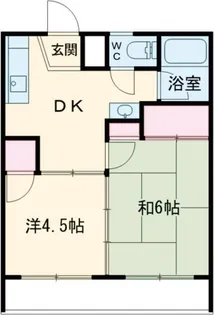 グランド宝ハイツ【2階】の間取り