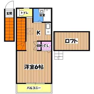 パークアベニュー立川【2階】の間取り