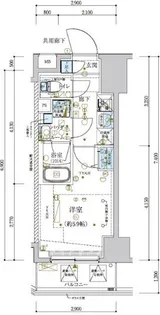 メインステージ横濱関内【6階】の間取り