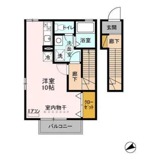 千葉県松戸市二ツ木【アパート】の間取り