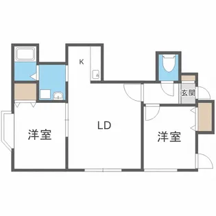R’sGrande山鼻【1階】の間取り