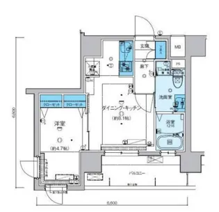 リヴシティ横濱新川町弐番館【11階】の間取り