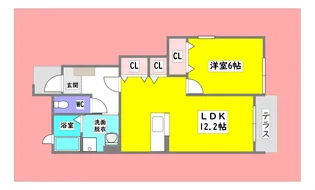 広島県東広島市西条町下見【アパート】の間取り