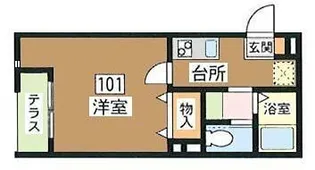 HESTIA【1階】の間取り