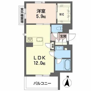 ビィアン アテリア【2階】の間取り