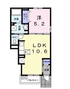 グランツII【1階】の間取り