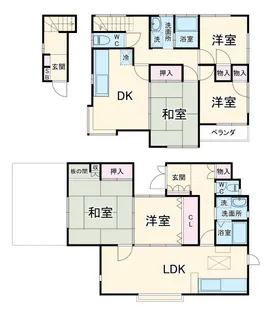 神奈川県横浜市港南区日野南2【一戸建】の間取り