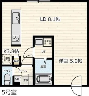 北海道札幌市白石区南郷通9丁目南【マンション】の間取り
