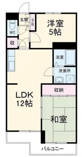 シティハウス宝地【2階】の間取り