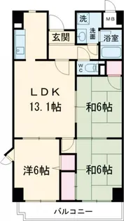 大阪府岸和田市上松町5【マンション】の間取り