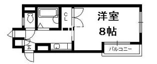 プロシード桃山【3階】の間取り