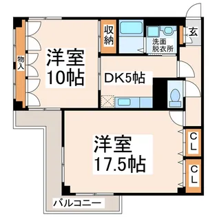 アローハイム紺屋【2階】の間取り