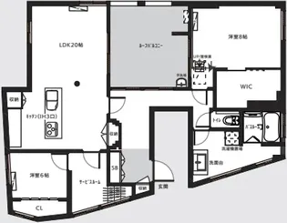 徳原マンション【3階】の間取り