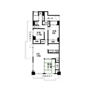 熊本県熊本市西区二本木5【マンション】の間取り