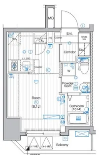神奈川県横浜市中区末吉町4【マンション】の間取り