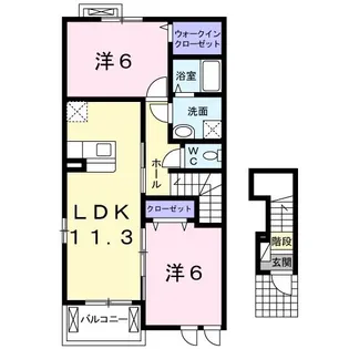 サン・プラシード C【2階】の間取り