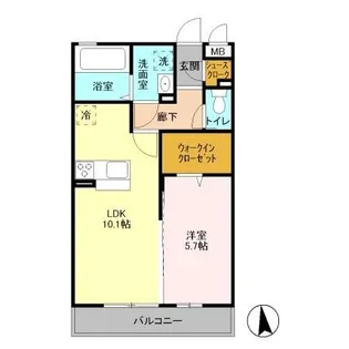 エクセルトーワII【3階】の間取り