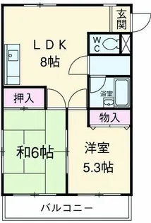 コーポ鈴蘭【3階】の間取り
