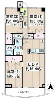 リブレスト川崎【2階】の間取り