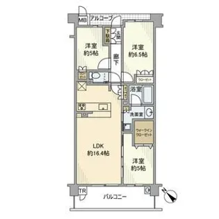 ジ・アーバネックス京都松ヶ崎【3階】の間取り