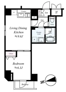 ARTESSIMO PRENDO【8階】の間取り