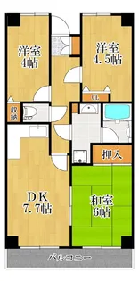 神奈川県川崎市幸区南加瀬2【マンション】の間取り