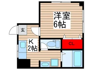 福島コーポ【2階】の間取り