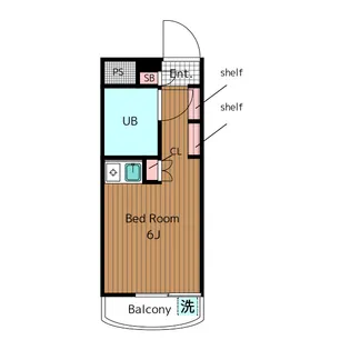 スカイコート世田谷【2階】の間取り