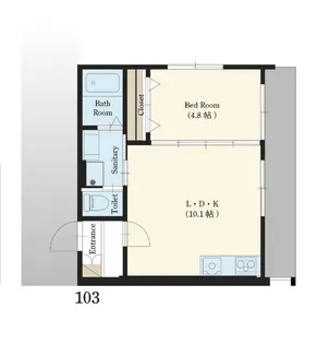 MOKU Terrace(モクテラス)【1階】の間取り