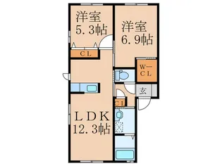 福岡県行橋市大字大野井【一戸建】の間取り
