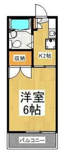 第一コーポ市瀬【1階】の間取り