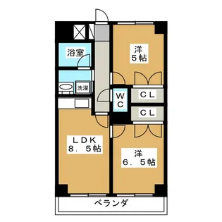 フレアつつじヶ丘【3階】の間取り