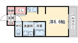 アークアベニュー梅田北【6階】の間取り