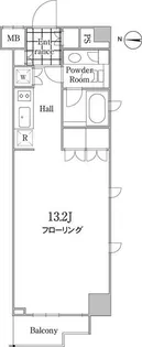 東京都港区白金5【マンション】の間取り