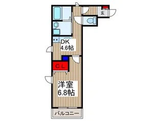 クアドリフォリオ所沢【2階】の間取り