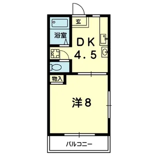 ブランズ・ジオ健軍【3階】の間取り