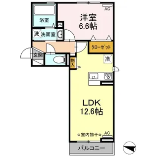 ルノン(DR)【2階】の間取り