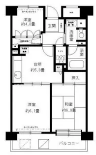 フレスコ川崎【2階】の間取り