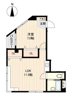 フローラル協和【5階】の間取り