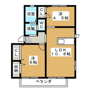 マインコートA・B【1階】の間取り