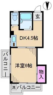 マンション小林会館【6階】の間取り