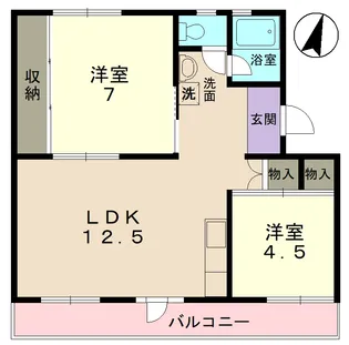 大善坊マンション【4階】の間取り