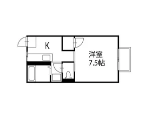 フレグランス パル【1階】の間取り