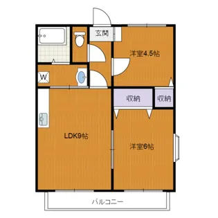 サンガーデン小野C棟【2階】の間取り