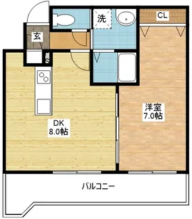 リファレンス魚の町【5階】の間取り