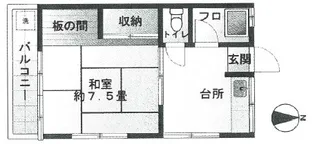 代二ハイツ【2階】の間取り