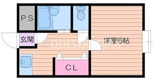 大宝北天満ロイヤルハイツ【3階】の間取り