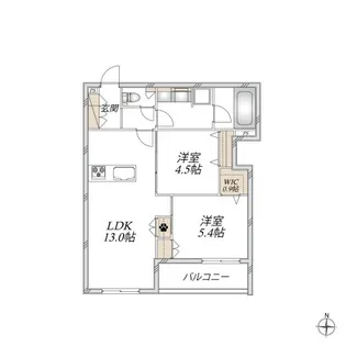 L’s Plus 豊玉中【2階】の間取り